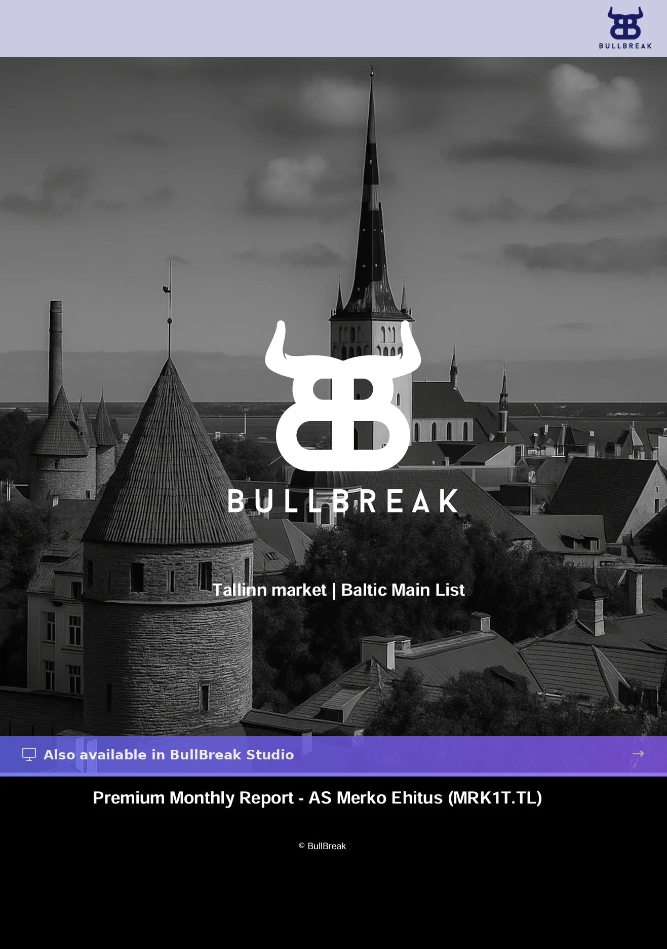 Premium Report + Interactive Access - AS Merko Ehitus (MRK1T.TL) - April 2026