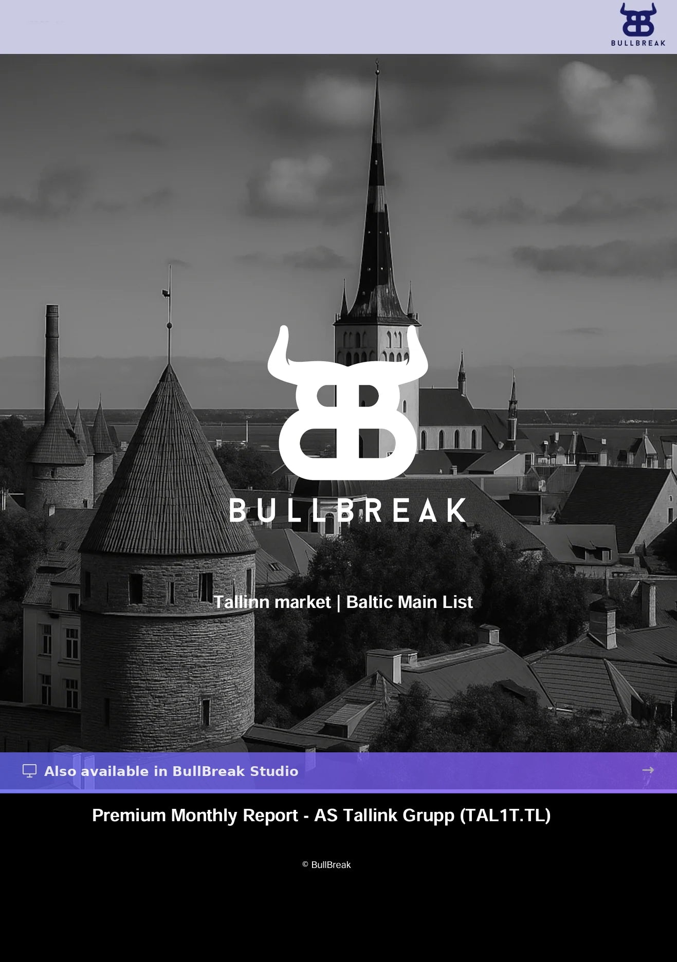 Premium Report + Interactive Access - AS Tallink Grupp (TAL1T.TL) - April 2026
